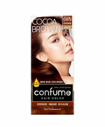 Краска для волос Confume Hair Color 6WN(Cocoa Brown) какао 60 г+ 60 г Confume