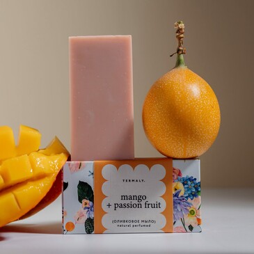 Мыло оливковое, увлажняющее Манго-маракуйя, 100 г Термальный Источник
