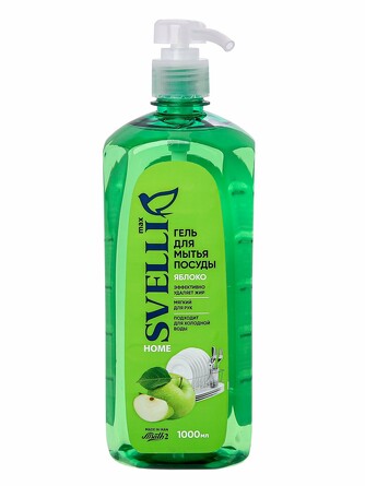 Гель для мытья посуды Яблоко 1000 мл Svelli