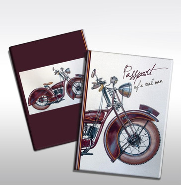 Обложка для паспорта Мотоцикл Феникс Present
