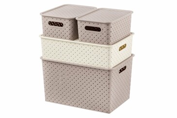 Набор корзинок с крышками (3 л, 3 л, 7,5 л и 14 л) Береста EL Casa