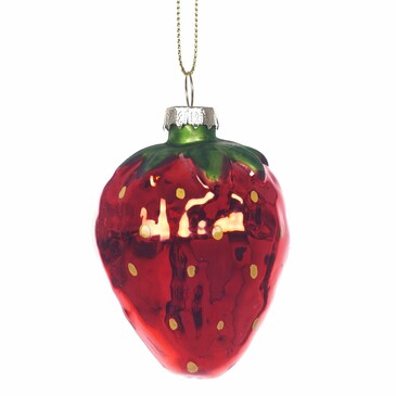Украшение ёлочное Клубника 8,5 см