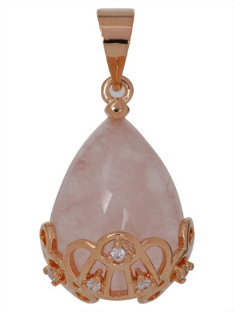 Кулон с розовым кварцем Дождь Lotus jewelry