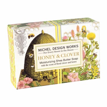 Мыло в подарочной коробке Мёд и Клевер, 127 г Michel Design Works