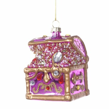 Украшение ёлочное Сундучок 9,5 см