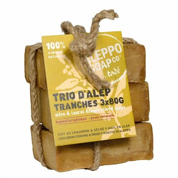 Набор алеппского мыла trio d'Alep (3 шт. по 80 г) Tade