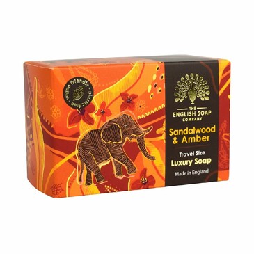 Премиальное растительное мыло Сандал и Амбра тревэл, 100 гр The English Soap Company
