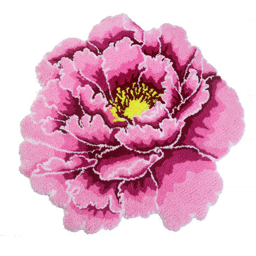 Коврик для ванной комнаты Peony Flower Pink d=73 см Carnation Home Fashions