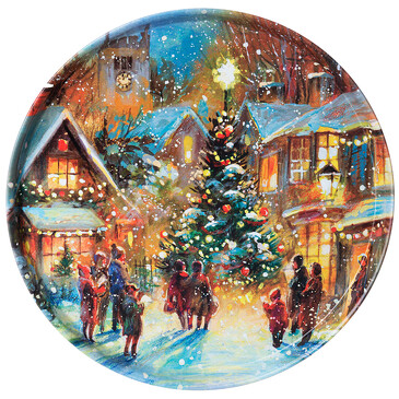 Поднос сервировочный Новый Год 33х2,1 см Lefard