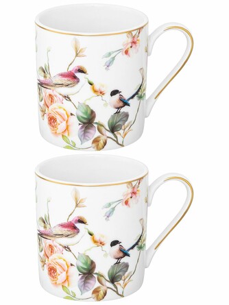 Набор кружек (2 шт.) Певчие птички, 200 мл Elan Gallery