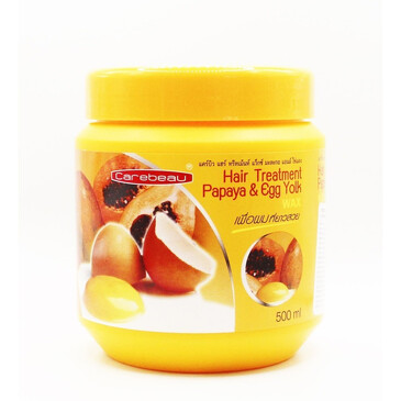 Маска для волос с папайей и яичным желтком, восстанавливающая (500 мл) Carebeau