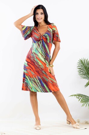 Платье с кор. рукавом AhaLodensa