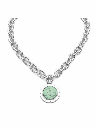 Колье-цепь под серебро Iris Premium Jewelry
