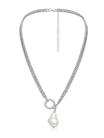 Колье-цепь с барочным жемчугом Iris Premium Jewelry