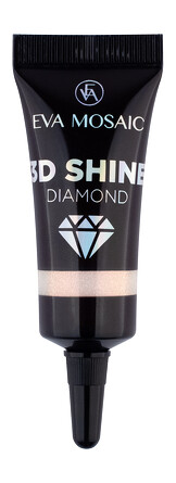 Глиттер для лица 3D Shine Diamond гелевый, 7 мл, Розовое золото Eva Mosaic