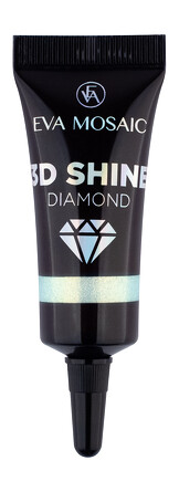 Глиттер для лица 3D Shine Diamond гелевый, 7 мл, Аквамарин Eva Mosaic