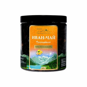 Напиток чайный Иван-чай ферментированный лимон и имбирь 100 гр Предгорья Белухи Smart Bee