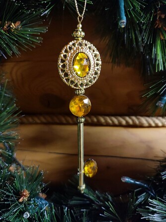 Украшение ёлочное. Золотой ключик, 13 см  ForestMarket