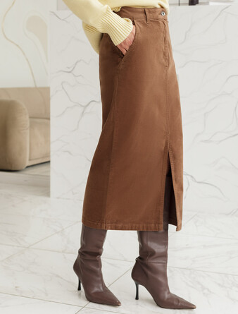 Юбка из микро-вельвета Vilatte