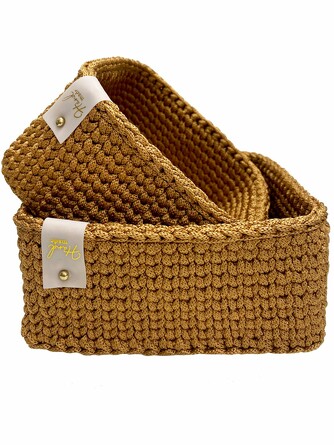 Набор корзинок квадратных (2 шт.: 6х17 см; 7х14 см) Laura Dofi