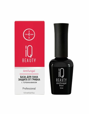 База для лака для защиты от грибка, с тербинафином Antifungal Base, , 12.5 мл IQ Beauty