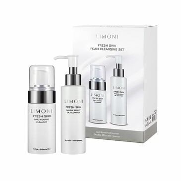 Набор для очищения кожи Fresh Skin Foam Cleansing Set (гель 100 мл, гидрофильное масло 120 мл) Limoni