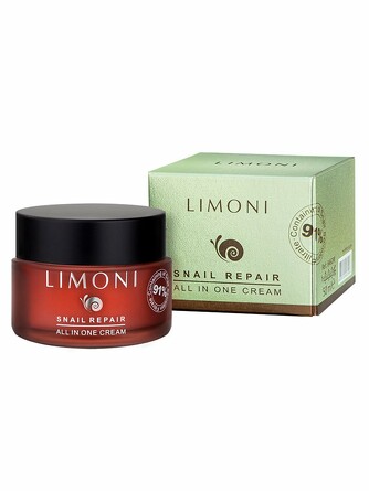 Крем для лица восстанавливающий с экстрактом секреции улитки Snail Repair All In One Cream, 50 мл LIMONI