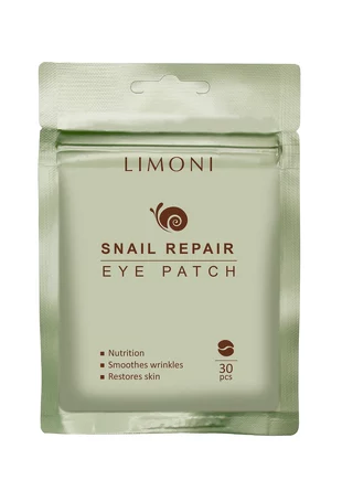 Патчи для век восстанавливающие с экстрактом секреции улитки Snail Repair Eye Patch (30 шт.), 30 шт Limoni
