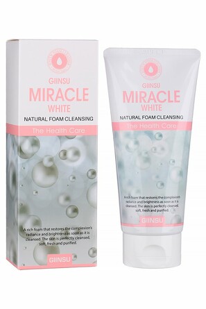 Пенка для лица осветляющая miracle white intensive foam cleansing 180 гр Giinsu