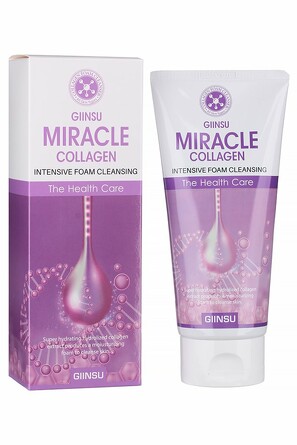 Пенка для лица с коллагеном miracle collagen intensive foam cleansing 180 гр Giinsu