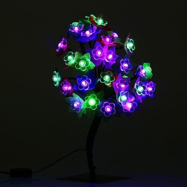 Светодиодный куст 0,3 м, Орхидея, 32 LED Luazon Lighting