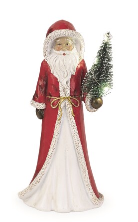 Санта со светящейся елкой 24 см TonoSUTono