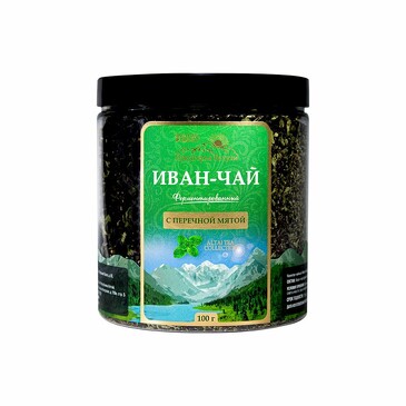 Напиток чайный Иван-чай ферментированный с перечной мятой 100 гр Предгорья Белухи Smart Bee