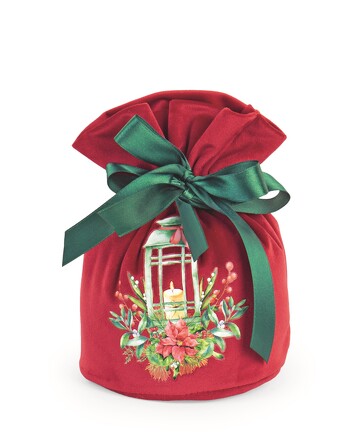 Мешок бархатный для подарков Ø12х18 см TonoSUTono