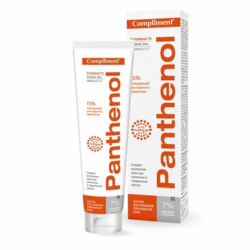 Panthenol Гель охлаждающий для наружного применения, 75 мл Compliment