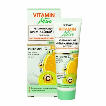 Хайлайтер для лица жидкий Vitamin Active, 40 мл Biтэкс