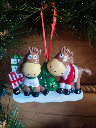 Украшение ёлочное. Лошадки, 10х6,5х2 см ForestMarket