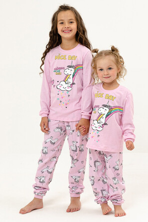 Пижама детская (кофта и брюки) Ванильное облачко Детский трикотаж 37