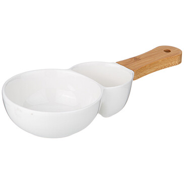 Менажница Native 2 сек. с дерев. ручкой 28,3х12,3х5 см Lefard