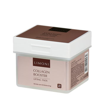 Лифтинг-пэды для лица с морским коллагеном Collagen Booster Lifting Pads (120 шт.),  Limoni