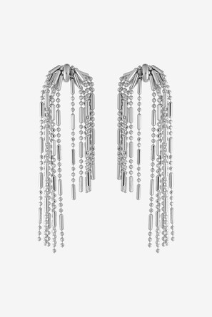 Серьги из комбинированных цепочек TULIPONERO