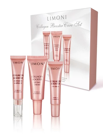 Набор (3 пр.) Collagen Booster Care Set, 25 + 15 + 15 мл Limoni