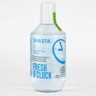 Жидкость для ирригатора Spasta Fresh o’clock Здоровые зубы и десны, 400 мл Spasta