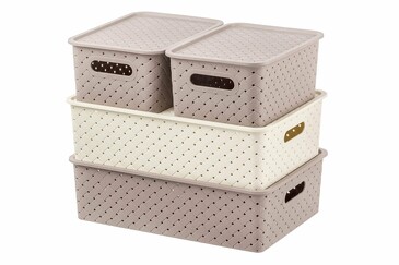 Набор корзинок с крышками (3 л, 3 л, 7,5 л и 7,5 л) Береста EL Casa