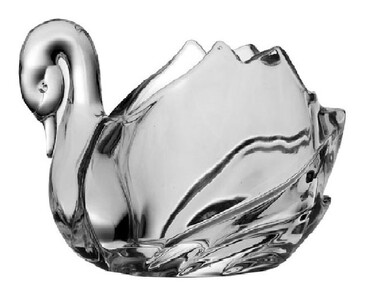 Фигурка (икорница) Лебедь 11,4 см Animals Crystal Bohemia