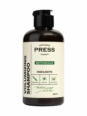 Шампунь объем волос безсульфатный профессиональный 300 мл. Press Gurwitz Botanicals