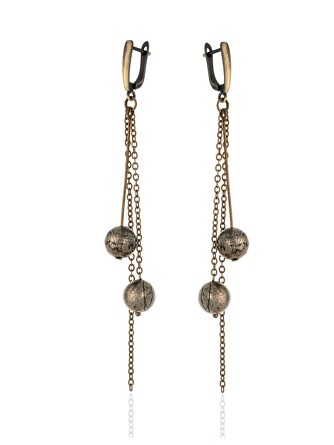 Серьги с пиритом Balalaika