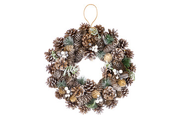 Венок подвесной Снежный лес Elan Gallery