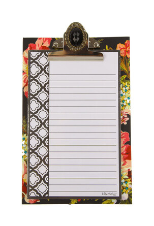 Планшет с блоком бумаги Цветы, 50 листов, 15х25 см Lady Janel Ltd