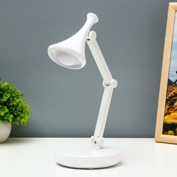Лампа настольная Джамбо LED 2Вт USB АКБ белый 13x13x34,5 см  Risalux
